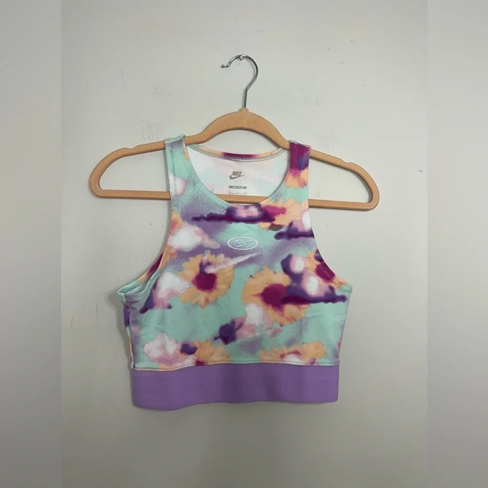 Nike Y2K Floral Cloud Cropped Tank Small